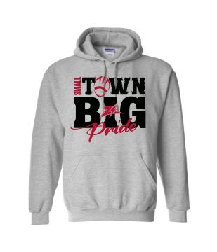 Grey Small Town Big Pride Hoodie