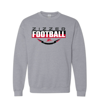Grey Zizzer Football Sweatshirt