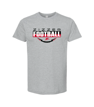 Grey Zizzer Football Short Sleeve