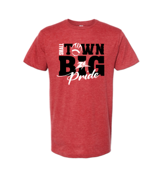 Red Small Town Big Pride Short Sleeve